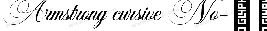 Armstrong cursive No字体转换
